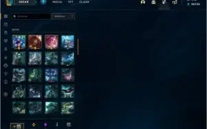 conta league of legends com todas as skins da loja e pax tf