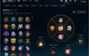 conta league of legends com todas as skins da loja e pax tf