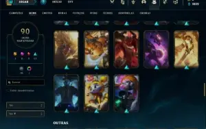Conta Platina 4 com 100 Champs e 90 Skins