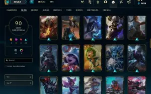 Conta Platina 4 com 100 Champs e 90 Skins