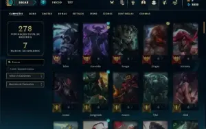 Conta Platina 4 com 100 Champs e 90 Skins