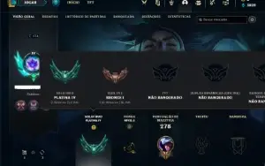 Conta Platina 4 com 100 Champs e 90 Skins