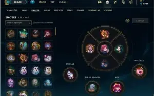 Conta ouro 3 com TODOS os champs e 208 Skins + 7 Vitoriosas