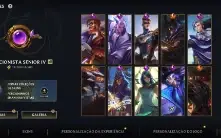 Conta wild wift com banner de grão mestre e passes comprados