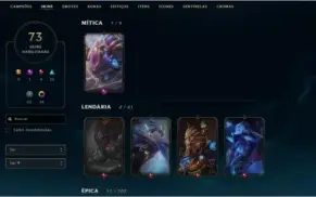 Conta LoL /Platina 4 soloq /Platina 5 FLEX/ Skin mística Kog