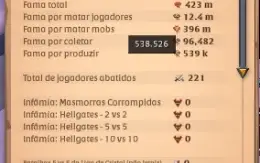conta barata 423 de fama total