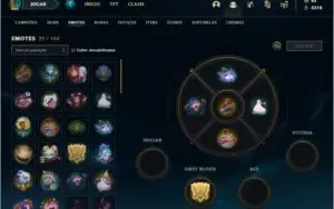 Conta platina 2 com 9 skins e 37 champs