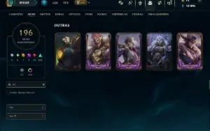 Diamante 3 com TODOS os Champs e 196 Skins +3 Prestigios