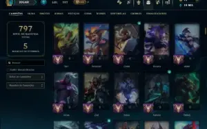 Diamante 3 com TODOS os Champs e 196 Skins +3 Prestigios
