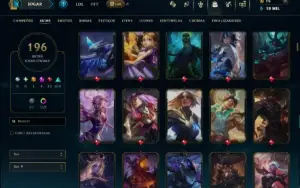 Diamante 3 com TODOS os Champs e 196 Skins +3 Prestigios