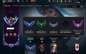 Diamante 3 com TODOS os Champs e 196 Skins +3 Prestigios