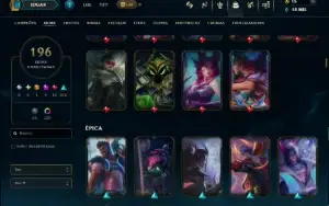 Diamante 3 com TODOS os Champs e 196 Skins +3 Prestigios