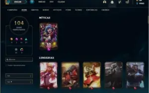 Conta platina 1 (mestre season passada) com Ryze Triunfante
