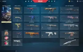 Conta Valorant Platina 2, com diversas skins