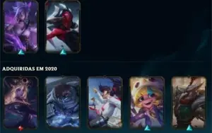 Conta Gold 1 126 campeões 73 skins