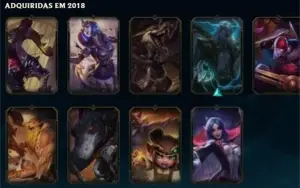 Conta Gold 1 126 campeões 73 skins