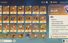 CONTA GENSHIN AR55 / 12x3★ / Shenhe + Bis / Scaramouch E+