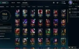 CONTA LOL FALTA MD10 MUITOS CHAMPS E SKINS
