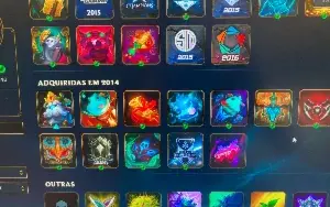 Conta League Of Legends, Antiga com muitas skins e icones