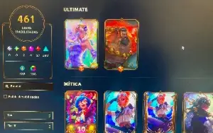 Conta League Of Legends, Antiga com muitas skins e icones