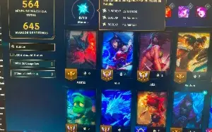 Conta League Of Legends, Antiga com muitas skins e icones