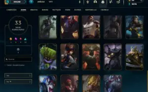 Prata 4 com 70 Champs e 33 Skins + 9 Espolios