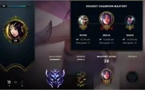 Conta lol diamante