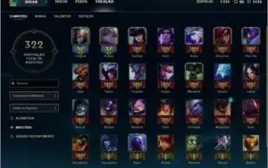 Conta Ouro 78 Heros 33 Skins