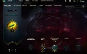 Conta LOL, lvl 40, sem rank e com MTS Frag de SKIN