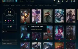 Conta LOL  44 skins Muito Boas