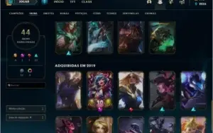 Conta LOL  44 skins Muito Boas