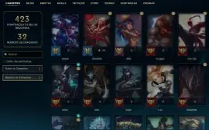 Conta Esmeralda 4, 75skins e quase full champ!