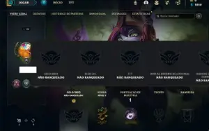 Conta Unranked com 17 Champs