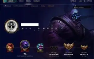 Conta League of Legends - Bronze 4 + 22 Campeões e Skins+