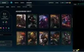 Conta League of Legends - PLATINA 3 - Level 39