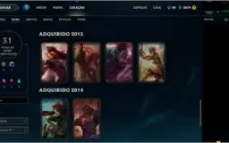 Conta League of Legends - PLATINA 3 - Level 39