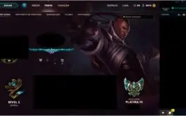 Conta League of Legends - PLATINA 3 - Level 39