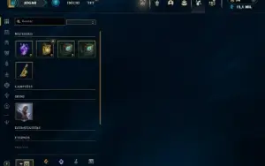 Ouro 1 com 30 Champs e 9 Skins