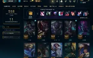 Unranked com 80 Champs e 23 Skins