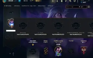 Unranked com 80 Champs e 23 Skins