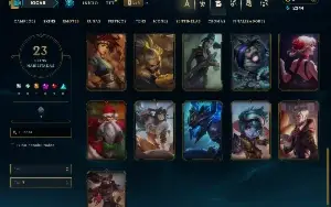 Unranked com 80 Champs e 23 Skins