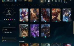 Unranked com 80 Champs e 23 Skins