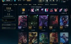 Unranked com 80 Champs e 23 Skins