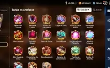 Conta de epic seven com 3 ML+ 14 k de gemas+ 900 folhas