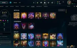 Conta LoL 469 skins/ todos os campeões/ unranked