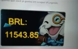 Vendendo conta LOL