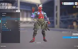 Overwatch lvl 290|5 Golden Guns|+35 skins Lendárias|Platina