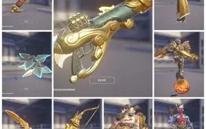 Overwatch lvl 290|5 Golden Guns|+35 skins Lendárias|Platina