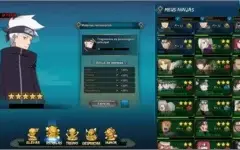 Conta naruto online, LVL 80, 33k FC Ninjas limitados