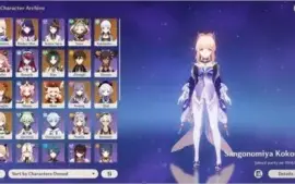 [AR 57] 12 Personagens T5, 4 Armas T5 Genshin Impact